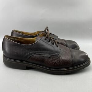 Mephisto Melchoir Cap Toe Dress Shoes Men Size 9.5 Brown Leather Comfort Oxford